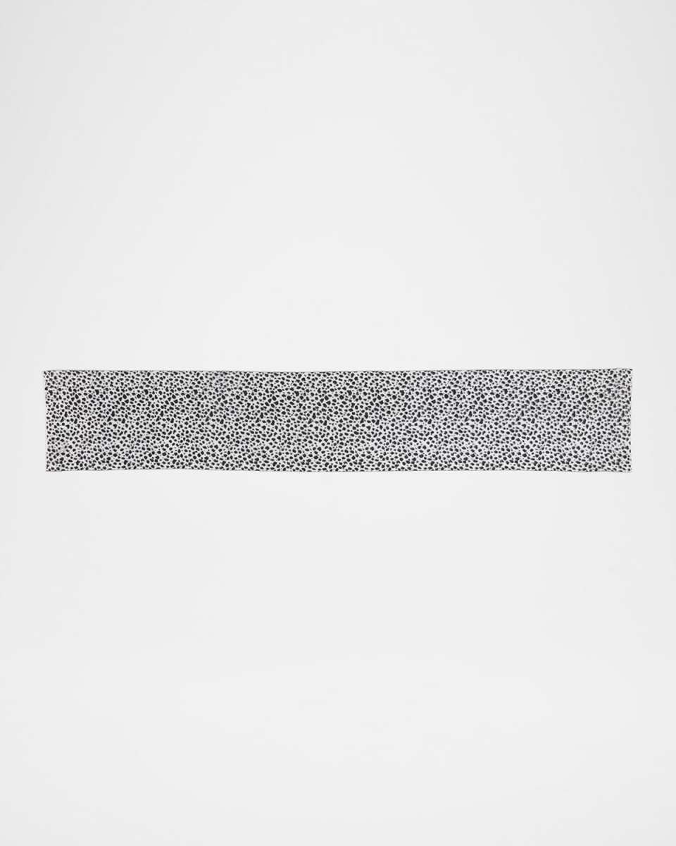 Dalmatian Jacquard Wool & Mohair Scarf